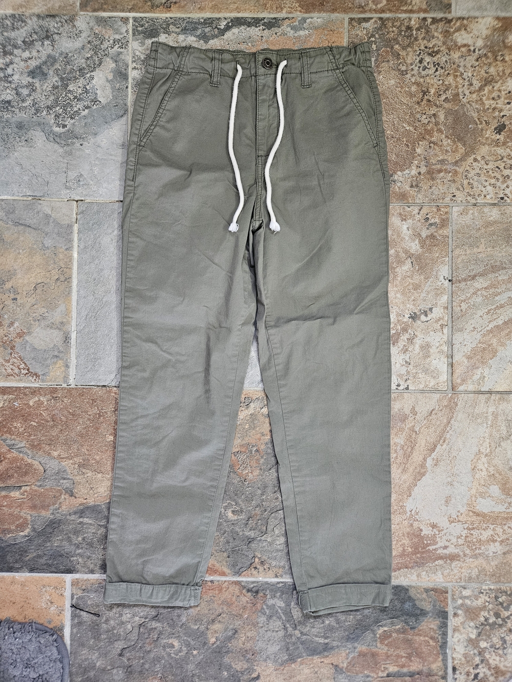 Womens Size 2 Kensie Olive Drawstring Capri Pants